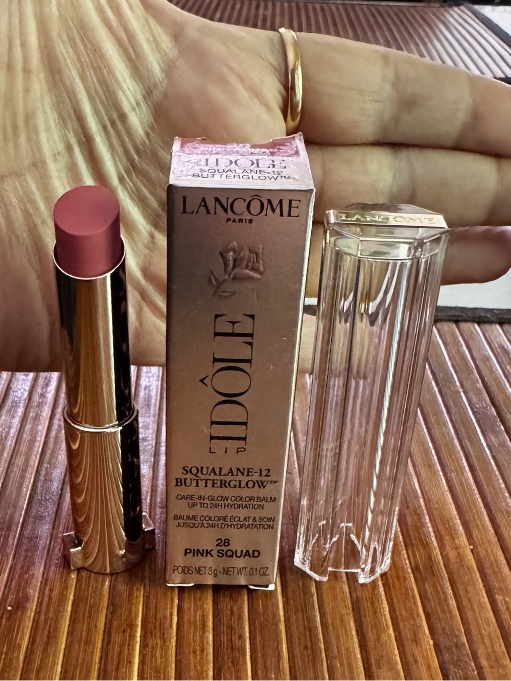 Lancome 'Idôle Squalane-12 Butterglow Lipstick - shade 28 Pink Squad